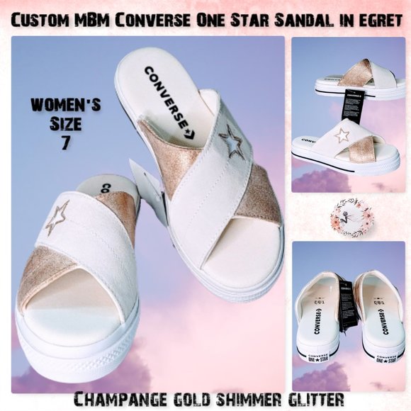 Converse Shoes - 🆕Custom MBM Converse One Star Sandals size 7
